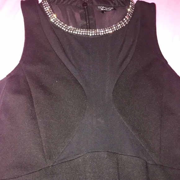 Top Shop Mesh Chest Cut Out Dress - Picture 5 of 5